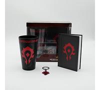 ABYSTYLE - WORLD OF WARCRAFT Verre XXL + Porte-clés + Carnet Horde