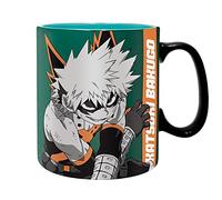 ABYSTYLE Z110215 My Hero Academia Tasse Izuku et Bakugo Noir/Rouge/Turquoise 460 ml