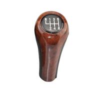 abywrpagg Compatible Avec BMW Série 1 3 5 6 E81 E82 E87 E90 E91 E92 E60 E61 E63 X1 E84 X3 E83 X5 E53 Pommeau De Levier De Vitesse Chromé Mat 5 Ou 6 Vitesses(WoodGrain-6 Speed)