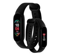 Abyx FIT Lime 2 - Montre Connectée Sportive - Podomètre, Fréquence Cardiaque, Pression Artérielle, Étanche, Bluetooth 4.0, Compatible Android/iOS, Noir