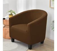 ABZDUNG Housse de Fauteuil 1 Place, Universelle et résistante aux éclaboussures, élastique, antidérapante, idéale for Un Bar, Un Salon ou Une Chambre à Coucher.(Marrone)