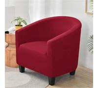 ABZDUNG Housse de Fauteuil 1 Place, Universelle et résistante aux éclaboussures, élastique, antidérapante, idéale for Un Bar, Un Salon ou Une Chambre à Coucher.(Rosso)