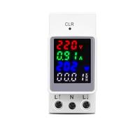 AC 110V 220V 100A din rail Voltage Current KWH monitor meter AMP voltmeter ammeter Wattmeter MQXFCZUX(TOVA2-100C)