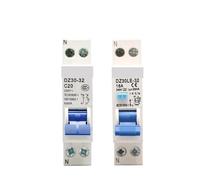 AC 1P 230V 10A 16A 20A 25A 32A Residual Current Circuit Breaker Differential Breaker Switch DZ30LE-32 AUOQKQUT(Electric leakage,20A)