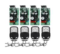 AC 220 V 230 V 4 canaux 10 A Relais RF sans fil Interrupteur sans fil 4 récepteurs + 2 émetteurs radio-pilotés