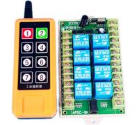 AC 220 V 230 V 8 canaux RF Télécommande sans fil Interrupteur LED Interrupteur Système Récepteur Émetteur Module Relais Lampes Télécommande Moteur Salle de Foire Porte de Garage Grue Régulateur