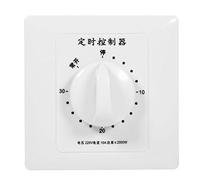 AC 220 V Interrupteur Minuterie Pompe Haute Performance Commande Électronique Compte à Rebours Mécanique à Minuterie Socket Time Switch 86 Panneau (30min)