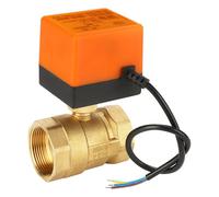 AC 220 V Vanne à bille motorisée à 2 voies à 3 fils en laiton Vanne électrique DN40 G1-1/2