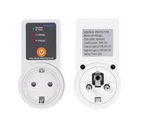 AC 220V 16A Power Surge Protector Piltage Tension de protection sûre Tension Automatique Protecteur Pobite Universal/UK/EU/US (EU Pas d'affichage)