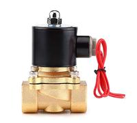 AC 220V 3/4-inch Vanne Électromagnétique Électrique, Électrovanne Normalement Fermée en Alliage de Zinc NC pour le Gaz, Air, Huile, eau