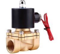AC 220V 3/4-inch Vanne Électromagnétique Électrique Électrovanne Normalement Fermée en Alliage de Zinc NC pour le Gaz Air Huile