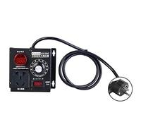 AC 220V 4000W Régulateur de Tension à Réponse Rapide Régulateur de Tension SCR Contrôleur de Gradateur Réalisez un Réglage de Tension en Continu Moteur Régulateur(EU)