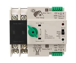 AC 220V Double Puissance Commutateur de Transfert Automatique Milliseconde Commutateur de Transfert de Synchronisation Ininterrompu Modèles Photovoltaïques Domestiques(#1)
