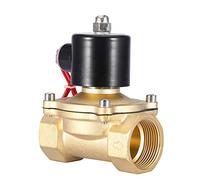 AC 220V Électrovanne Normalement Fermée Vanne Électromagnétique en Laiton 2 Position 2 Voies DN32 1-1/4"