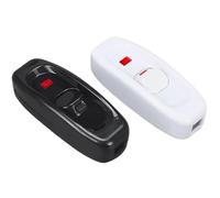 AC 240V 10A interrupteur de lampe de chevet en ligne marche/arrêt indicateur LED bouton lumineux interrupteurs de cordon de lampe de Table 7.3x2.8x1.7cm/2.9 ''* 1.1'' * 0.7''(White)