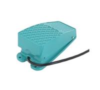 AC 250V 10A SPDT NO NC Nonslip Metal Momentary Power Foot Pedal Switch Green TFS-101 NWPNLXEA(TFS-101 1M Wire)
