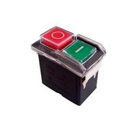 AC 250V 6/4A Waterproof Pushbutton Machine Saw Cutter Drill On Off Control Box Switches Electromagnetic Push Button Switch