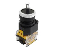 AC 380 V contrôle électrique 10A 22mm fileté NO NC 2 positions sélecteur rotatif bouton-poussoir interrupteur industriel