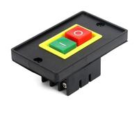 AC 380V 2KW I/O On Off Start Stop Push Button Switch 6 Screw Terminals QCS1 Large/Small Panel 1Pcs(Large Panel)