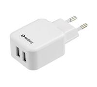 AC Charger Dual - Adaptateur secteur - 2.4 A - 2 connecteurs de sortie (2 x USB) - Europe