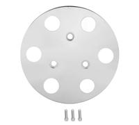 AC Compressor Clutch Pulley Cover, Aluminum Alloy High Strength proof for Sanden 508 SD5 Compressors Black - Clutch Pulley Cover, Clutch Pulley Cover for Sanden 508 (Silver Chrome Plated)