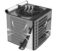 AC Cover For Outside Unit - Waterproof Full Mesh Debris Wrap | Outdoor AC Unit Cover, Waterproof Full Mesh Wrap With Ventilation For Rain Snow UV Rays House Office Cleaning