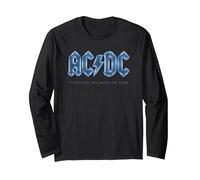 AC/DC - À Travers Les brumes du Temps Logo Manche Longue, Unisexe pour Adultes, Noir, XXL