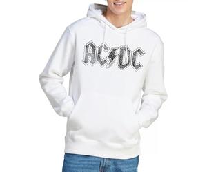 AC/DC ACDC Paisley Logo Sweat à Capuche Unisexe, Blanc, XL