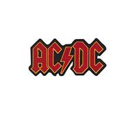 Ac Dc Acdc Red Gold Écusson Patch en fer brodé sur accessoire