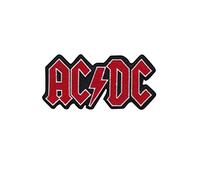 Ac Dc Acdc Red Silver Black Écusson Patch en fer brodé sur accessoire