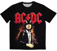 AC/DC - "Angus Highway To Hell" T-shirt homme/femme unie RO11567 (XXL) (Noir)