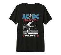 AC/DC Angus Live Tokyo Japon 1981 T-Shirt Haut de Gamme