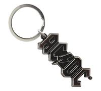 Ac/Dc Argenté Voltage Band Logo 3D Porte-Clés Keychain