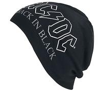 AC/DC Back in Black Band-Merch Bonnet Unisexe Noir, Noir, Taille Unique