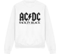 AC/DC - "Back In Black" Sweat-shirt pour homme/femme unie TV11181 (L) (Blanc)