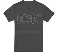 AC/DC - "Back In Black" T-shirt homme/femme unie TV17398 (M) (Charbon de bois)