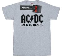 AC/DC - "Back In Black" T-shirt pour homme BI7109 (XL) (Gris)