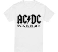 AC/DC - "Back In Black" T-shirt pour homme TV13346 (4XL) (Blanc)