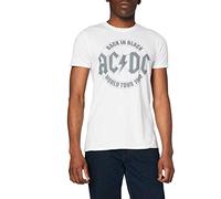 AC/DC Back in Black Tour Emblem T-Shirt pour Homme, Blanc (Blanc Blanc), L