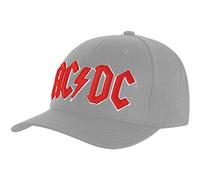 AC/DC Casquette baseball Logo rouge Gris – Merchandising officiel