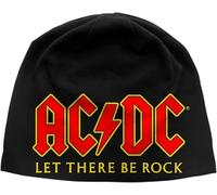 AC/DC Bonnet Cap Let There Be Rock Album Logo Officiel Nouveau Noir One Size Size One Size