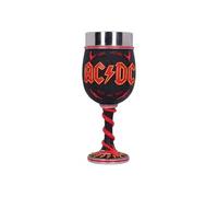Nemesis Now Verre à vin AC/DC Haute Tension Rock and Roll avec cornes d'éclairage Noir