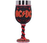 Nemesis Now Verre à vin AC/DC Haute Tension Rock and Roll avec cornes d'éclairage Noir