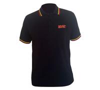 AC/DC 'Classic Logo' (Noir) Chemise Polo - OFFICIEL