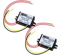 AC-DC Convertisseur d'alimentation AC 12V (10-28V) à DC 12V Convertisseur de Tension Réduite, IP68 Module Convertisseur Buck Étanche Régulateur de Tension, Moteur, 3A (2 Pièces)