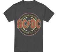 AC/DC - "Est. '73" T-shirt Homme/Femme Unie TV17434 (M) (Charbon de bois)