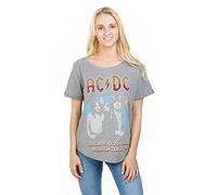 AC/DC Femme Acdc - Highway World Tour 79' Ladies Fashion Graphite Sml T shirt, Gris (Graphite Grh), S EU