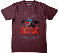 AC/DC - "Fly On The Wall Tour" T-Shirt für Herren/Damen Uni RO9154 (XL) (Bordeauxrot)