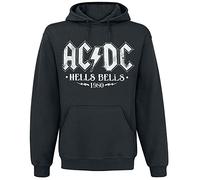 AC/DC Hells Bells 1980 Homme Sweat-Shirt à Capuche Noir S