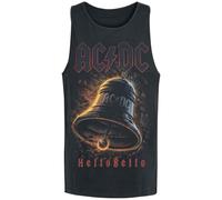 AC/DC Hells Bells Homme Débardeur Noir L 100% Coton Regular/Coupe Standard